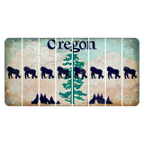 Oregon Douglas Fir Cut License Plate Strips (Set of 8) Gorilla