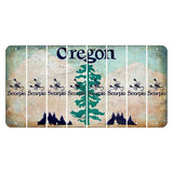 Oregon Douglas Fir Cut License Plate Strips (Set of 8) Zodiac Sign - Scorpio