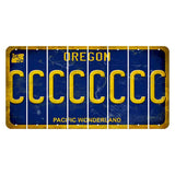 Oregon Pacific Wonderland Cut License Plate Strips (Set of 8) C