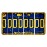 Oregon Pacific Wonderland Cut License Plate Strips (Set of 8) D