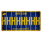 Oregon Pacific Wonderland Cut License Plate Strips (Set of 8) H