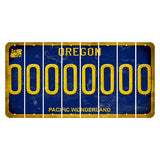 Oregon Pacific Wonderland Cut License Plate Strips (Set of 8) O