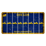 Oregon Pacific Wonderland Cut License Plate Strips (Set of 8) Motorcycle