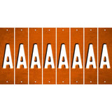 Orange Oil Rubbed Cut Fun Strips (Set of 8)