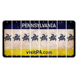 Pennsylvania vistiPA Cut License Plate Strips (Set of 8) Sea Turtle