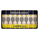 Pennsylvania vistiPA Cut License Plate Strips (Set of 8) Pickleball