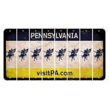 Pennsylvania vistiPA Cut License Plate Strips (Set of 8) Fairy