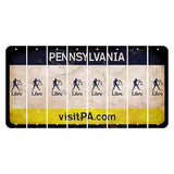 Pennsylvania vistiPA Cut License Plate Strips (Set of 8) Zodiac Sign - Libra