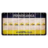 Pennsylvania vistiPA Cut License Plate Strips (Set of 8) Dozer