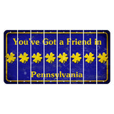 Pennsylvania Youve Got a Friend Cut License Plate Strips (Set of 8) Shamrock