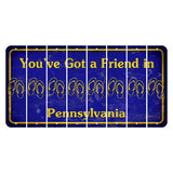 Pennsylvania Youve Got a Friend Cut License Plate Strips (Set of 8) Flip Flops