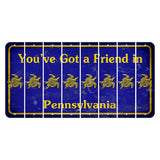 Pennsylvania Youve Got a Friend Cut License Plate Strips (Set of 8) Sea Turtle