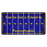 Pennsylvania Youve Got a Friend Cut License Plate Strips (Set of 8) Hummingbird