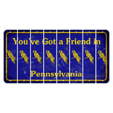 Pennsylvania Youve Got a Friend Cut License Plate Strips (Set of 8) Parrot