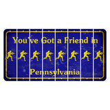 Pennsylvania Youve Got a Friend Cut License Plate Strips (Set of 8) Soldier - Running