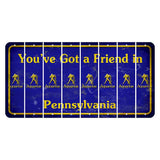 Pennsylvania Youve Got a Friend Cut License Plate Strips (Set of 8) Zodiac Sign - Aquarius