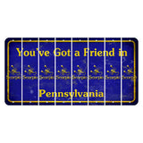 Pennsylvania Youve Got a Friend Cut License Plate Strips (Set of 8) Zodiac Sign - Scorpio