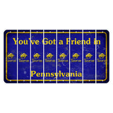 Pennsylvania Youve Got a Friend Cut License Plate Strips (Set of 8) Zodiac Sign - Taurus