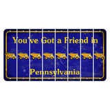 Pennsylvania Youve Got a Friend Cut License Plate Strips (Set of 8) Dump Truck