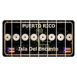 Puerto Rico Black Isla Del Encanto Cut License Plate Strips (Set of 8) Saw Blade