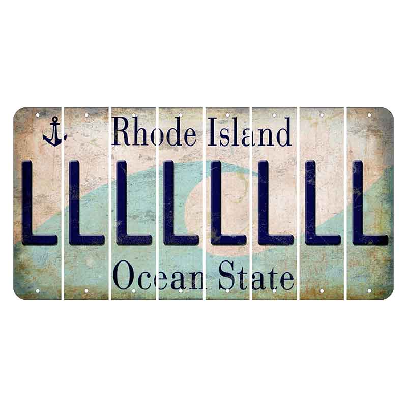 Rhode Island Wave Cut License Plate Strips (Set of 8) Zodiac Sign - Virgo