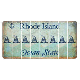 Rhode Island Ocean Cut License Plate Strips (Set of 8) Gadsden