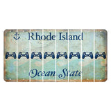 Rhode Island Ocean Cut License Plate Strips (Set of 8) PS Controller