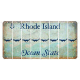 Rhode Island Ocean Cut License Plate Strips (Set of 8) Alligator