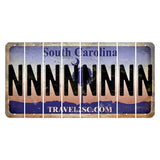 South Carolina Travel2SC Cut License Plate Strips (Set of 8) N