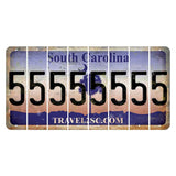 South Carolina Travel2SC Cut License Plate Strips (Set of 8) 5