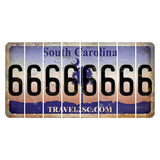 South Carolina Travel2SC Cut License Plate Strips (Set of 8) 6