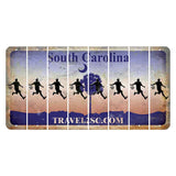 South Carolina Travel2SC Cut License Plate Strips (Set of 8) Soccer Player