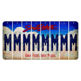 South Dakota Great Faces Great Places Cut License Plate Strips (Set of 8) M