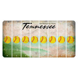 Tennessee Green Rolling Hills Cut License Plate Strips (Set of 8) Softball