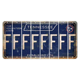 Tennessee Blue Cut License Plate Strips (Set of 8) F