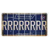Tennessee Blue Cut License Plate Strips (Set of 8) R