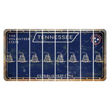 Tennessee Blue Cut License Plate Strips (Set of 8) Gadsden