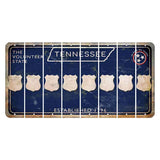 Tennessee Blue Cut License Plate Strips (Set of 8) Police Badge