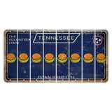 Tennessee Blue Cut License Plate Strips (Set of 8) Hamburger