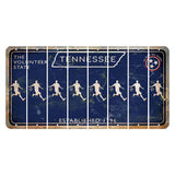 Tennessee Blue Cut License Plate Strips (Set of 8) Soccer Player
