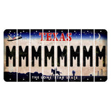 Texas Space Shuttle Cut License Plate Strips (Set of 8) M