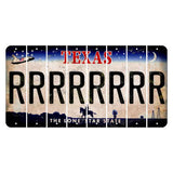 Texas Space Shuttle Cut License Plate Strips (Set of 8) R