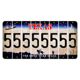 Texas Space Shuttle Cut License Plate Strips (Set of 8) 5