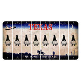 Texas Space Shuttle Cut License Plate Strips (Set of 8) Gnome