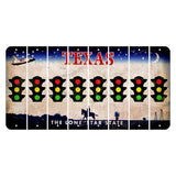 Texas Space Shuttle Cut License Plate Strips (Set of 8) Traffic Light