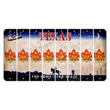 Texas Space Shuttle Cut License Plate Strips (Set of 8) Campfire
