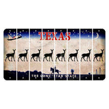 Texas Space Shuttle Cut License Plate Strips (Set of 8) Doe