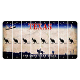 Texas Space Shuttle Cut License Plate Strips (Set of 8) Kangaroo