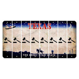 Texas Space Shuttle Cut License Plate Strips (Set of 8) Gavel