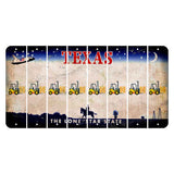 Texas Space Shuttle Cut License Plate Strips (Set of 8) Forklift